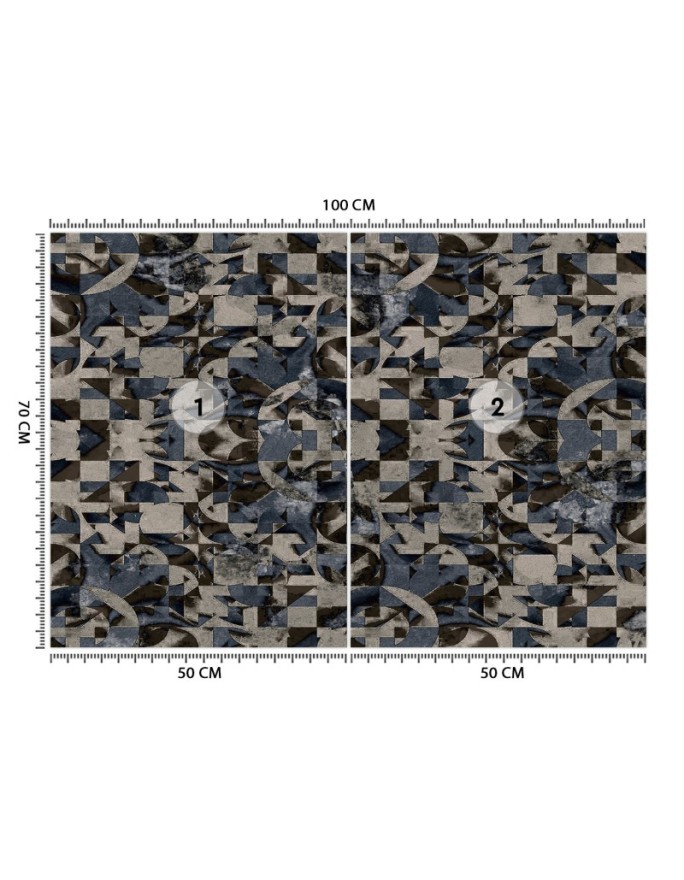 Wallpapers - Grey brown geometric fantasy | FEEBY