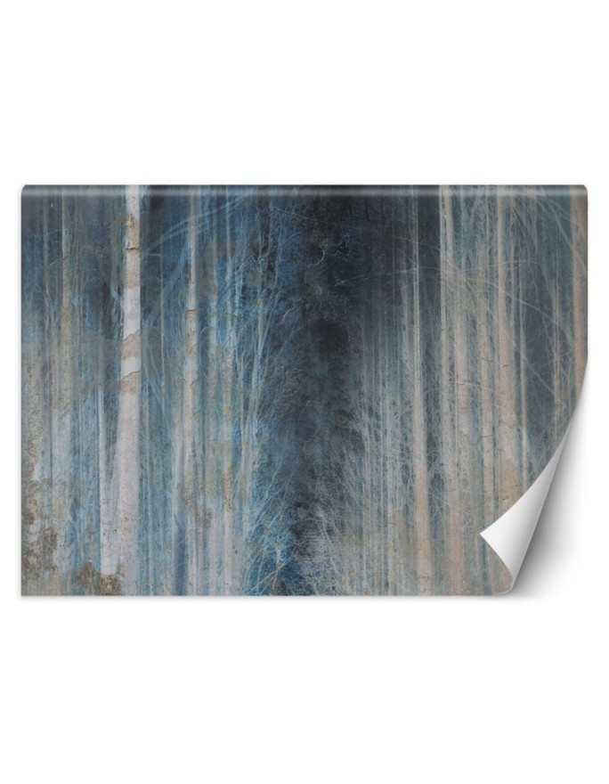 Modern Wallpaper - Blue forest Trees | FEEBY
