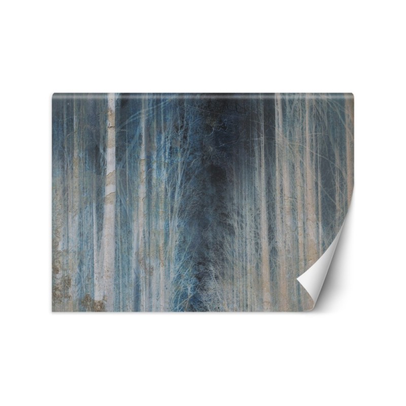 Modern Wallpaper - Blue forest Trees | FEEBY