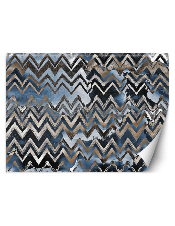 Modern Wallpapers - Zigzags gold glamour pattern | FEEBY