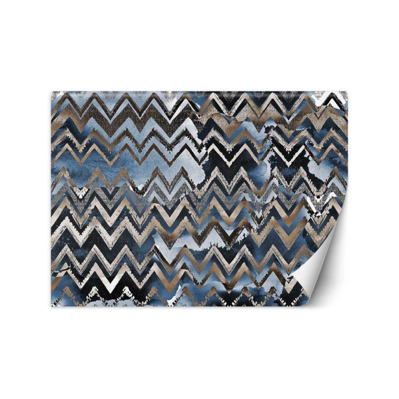Modern Wallpapers - Zigzags gold glamour pattern | FEEBY