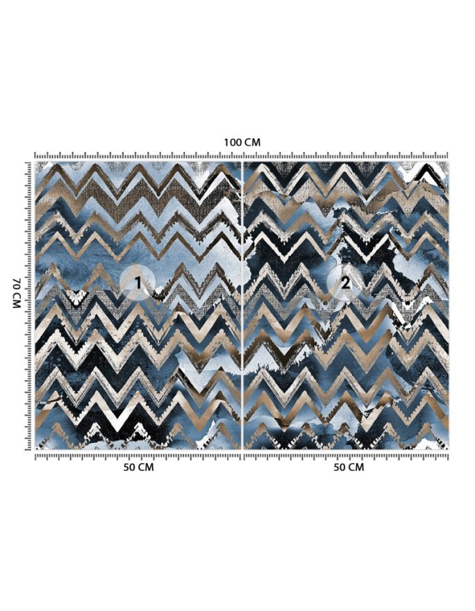 Modern Wallpapers - Zigzags gold glamour pattern | FEEBY