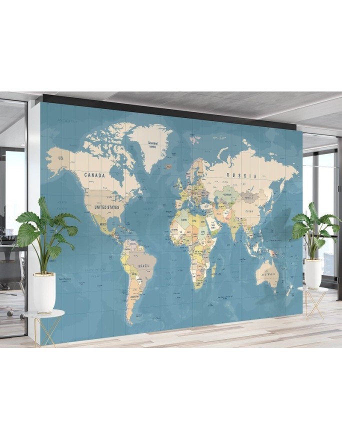 Children's Wallpapers - Political map of the world | FEEBY