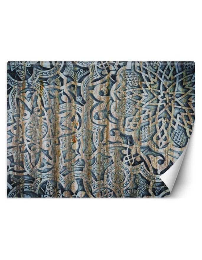 Stylish Wallpapers - Mandala Shapes Blue | FEEBY