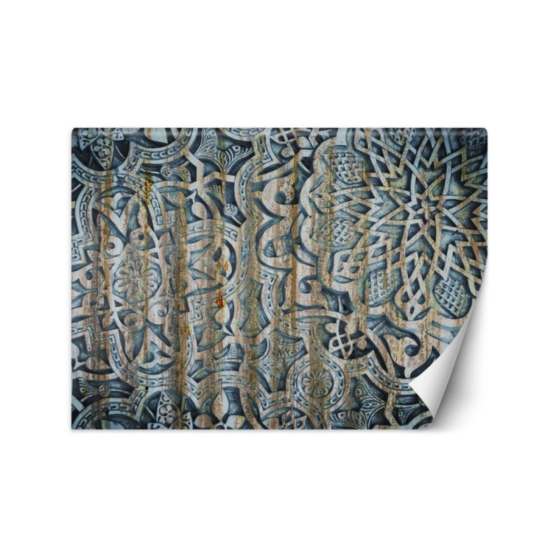 Stylish Wallpapers - Mandala Shapes Blue | FEEBY