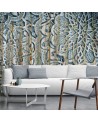 Stylish Wallpapers - Mandala Shapes Blue | FEEBY