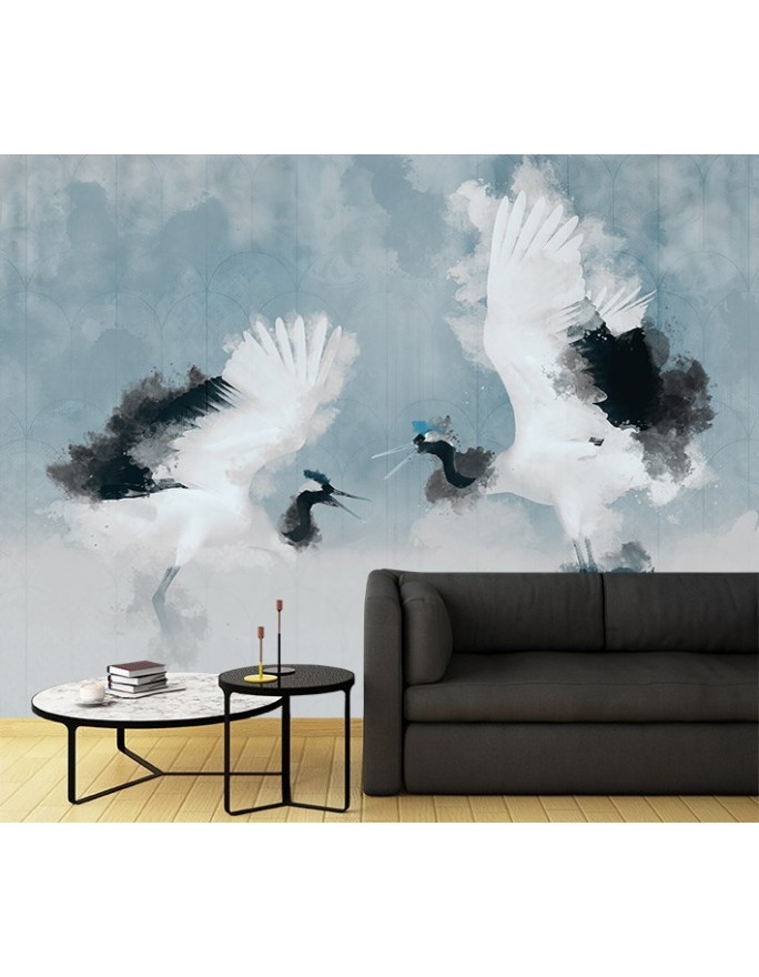 Nature Wallpapers - Two herons abstract | FEEBY