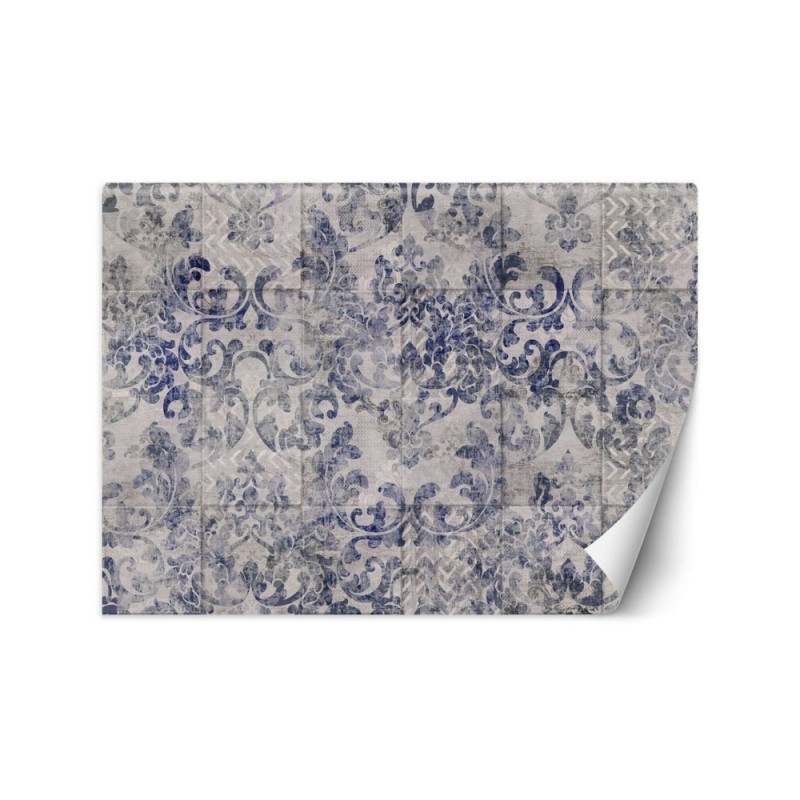 Stylish Wallpapers - Portuguese tiles blue ornament background | FEEBY