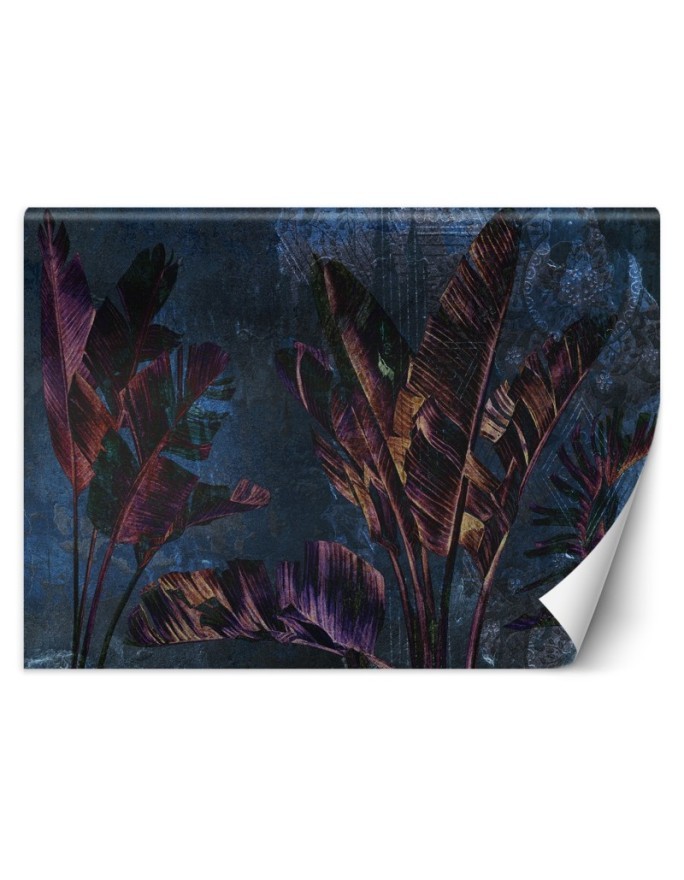 Exotic Wallpapers - Banana Leaf Violet Blue | FEEBY
