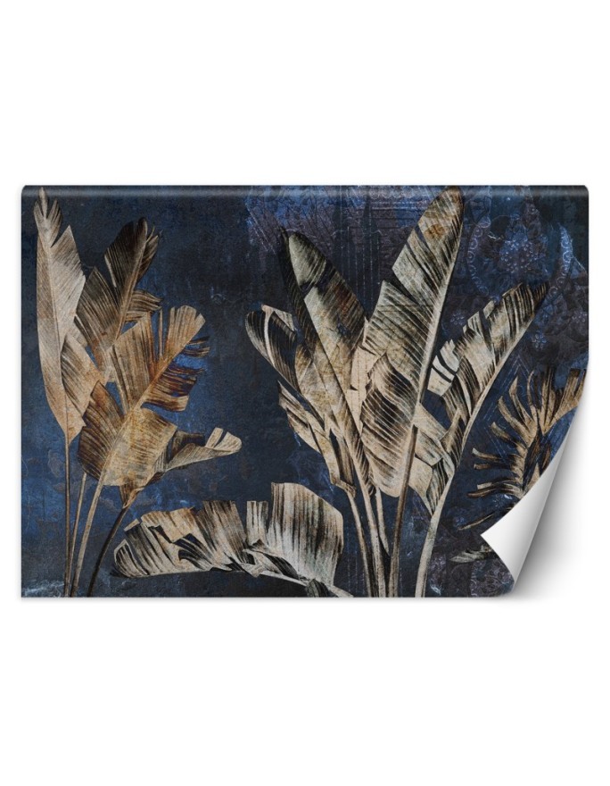 Exotic Wall Murals - Banana Leafs White | FEEBY
