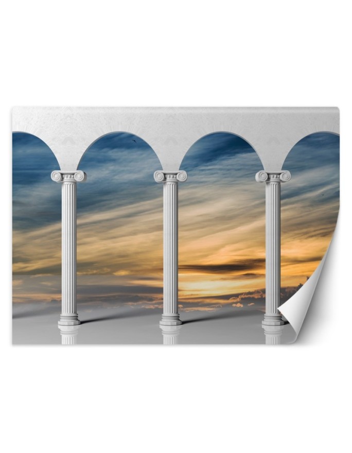 Wall mural Sunset Pillars 3D