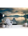 Inspirational wall mural - Wooden deck over a lake | FEEBY