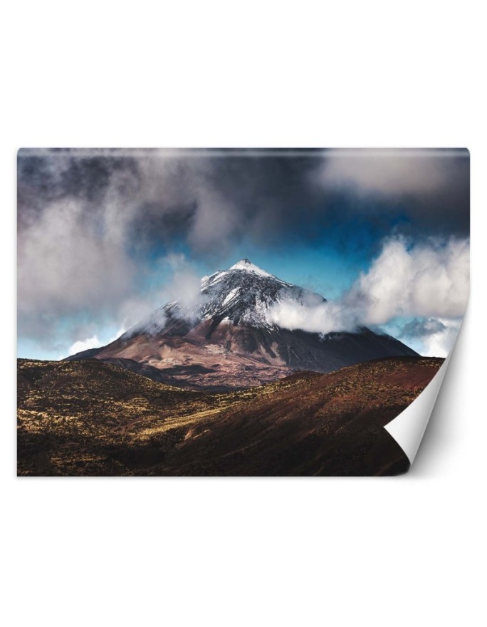 Unique wall murals - Mountain peak in the clouds | FEEBY