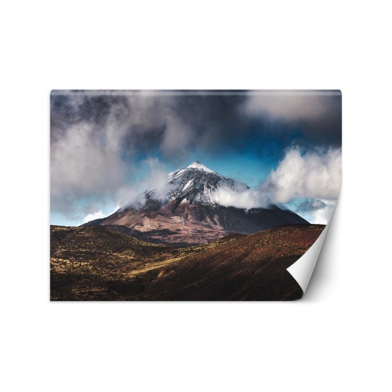 Unique wall murals - Mountain peak in the clouds | FEEBY