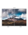Unique wall murals - Mountain peak in the clouds | FEEBY