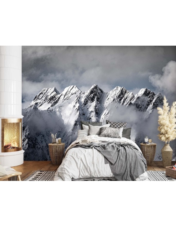 Inspirational wall murals - Mountain winter landscape | FEEBY