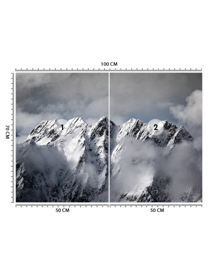 Inspirational wall murals - Mountain winter landscape | FEEBY