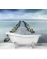 Photo wall mural - Waves sea beach sky | FEEBY