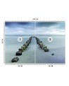 Photo wall mural - Waves sea beach sky | FEEBY