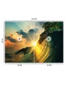 Most fashionable wall murals - Sunset waves | FEEBY