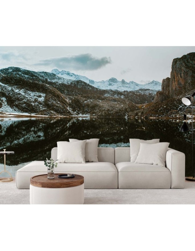 Beautiful wall murals - Lake in the mountains nature | FEEBY