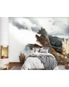 Murals for living room - Mountain fog clouds | FEEBY