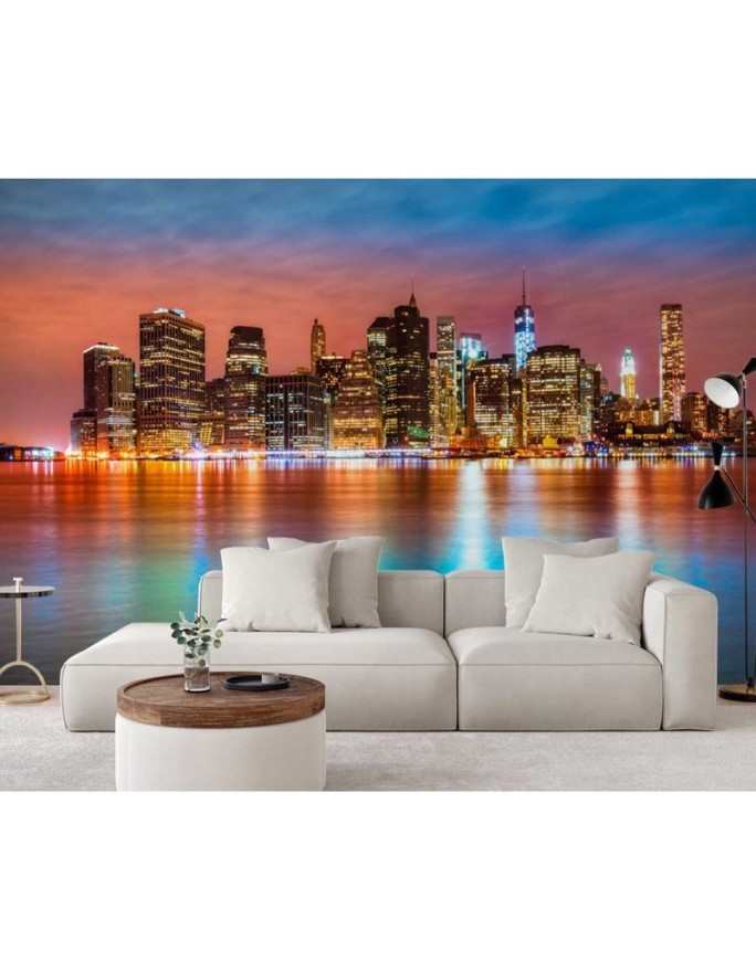 Modern wall murals - Manhattan at night | FEEBY