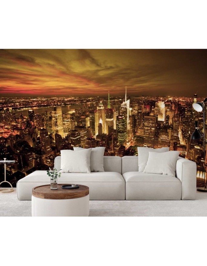 Modern murals for the living room - New York Manhattan | FEEBY