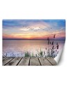 Beautiful wall murals for the living room - Sunset at the lake | FEEBY
