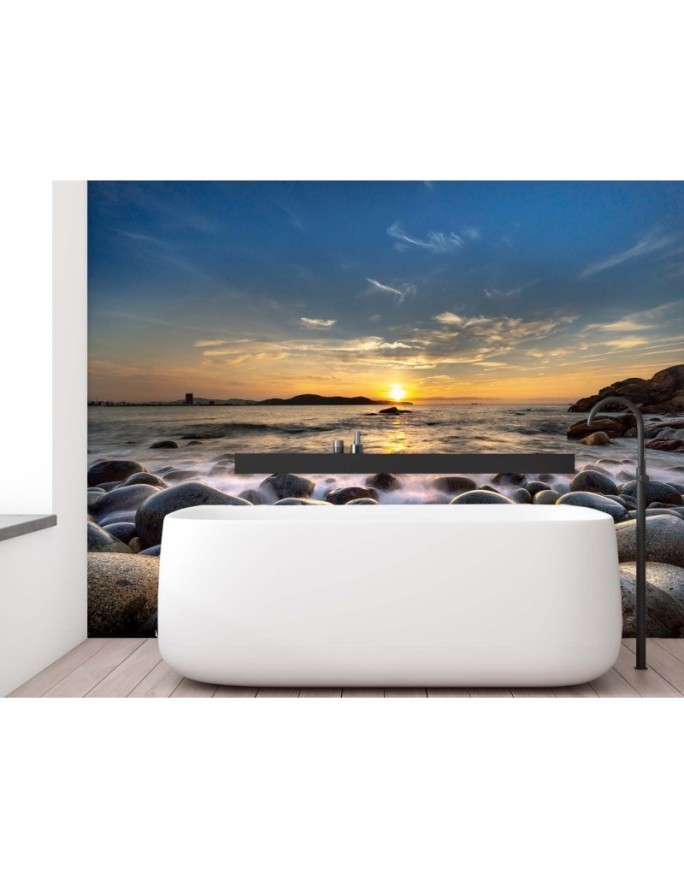 Unique wall murals - Sunset over the sea | FEEBY