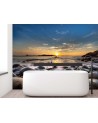 Unique wall murals - Sunset over the sea | FEEBY