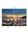 Unique wall murals - Sunset over the sea | FEEBY