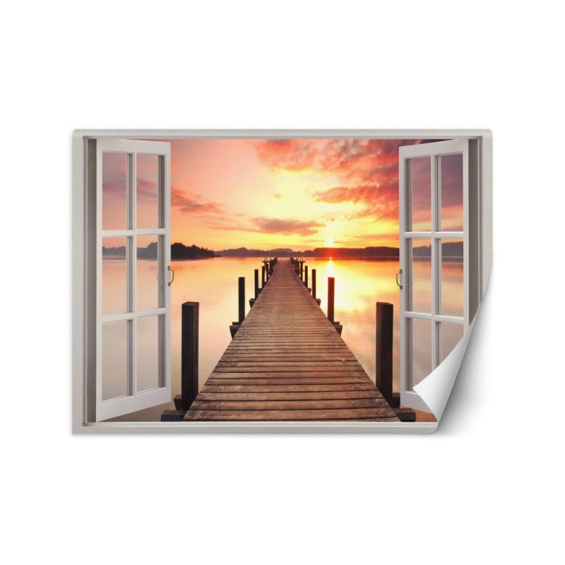 The most fashionable Wallpapers - Sunset bridge window | FEEBY