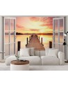 The most fashionable Wallpapers - Sunset bridge window | FEEBY