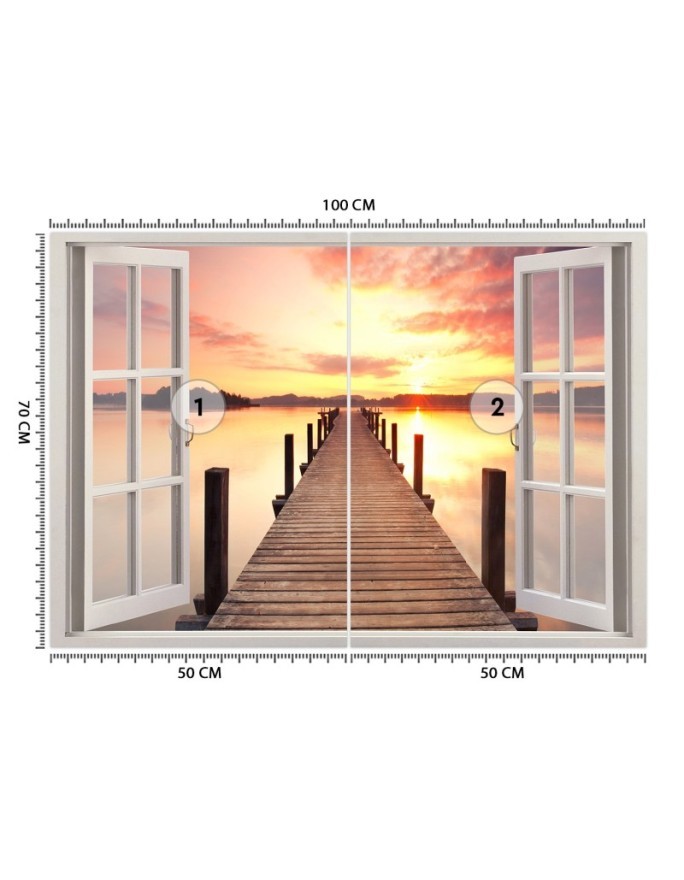 The most fashionable Wallpapers - Sunset bridge window | FEEBY