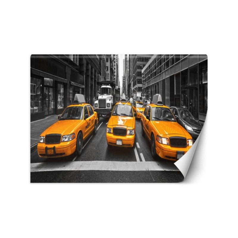 Original Wallpapers for the living room - New York City taxis | FEEBY