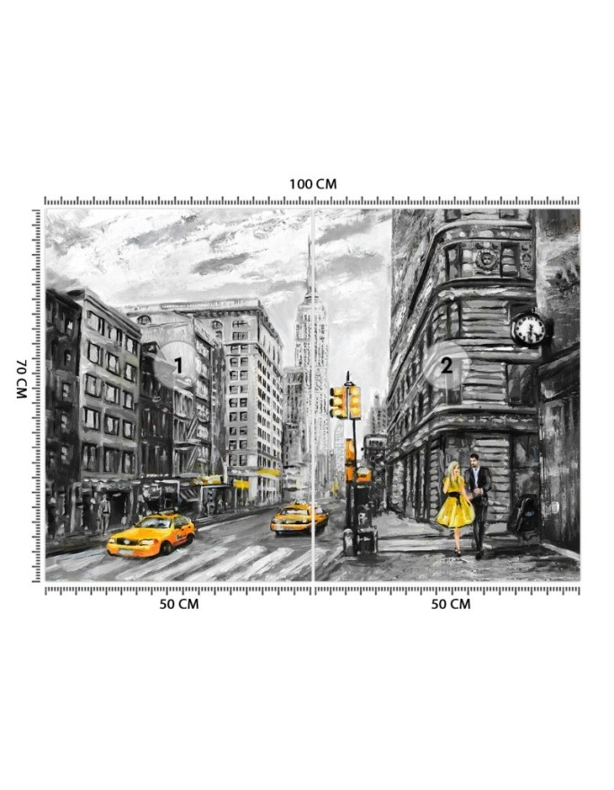 Inspirational Wallpapers for the living room - New York taxi | FEEBY