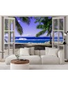 Most fashionable Wallpapers - Window overlooking tropical beach | FEEBY