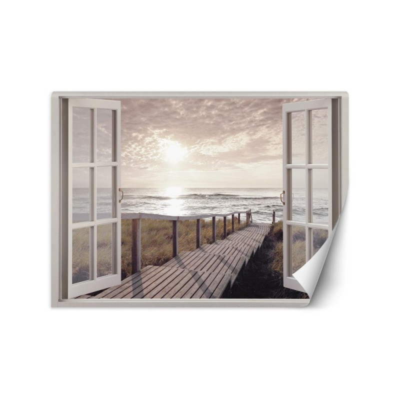 The most fashionable Wallpapers - Beach deck window | FEEBY