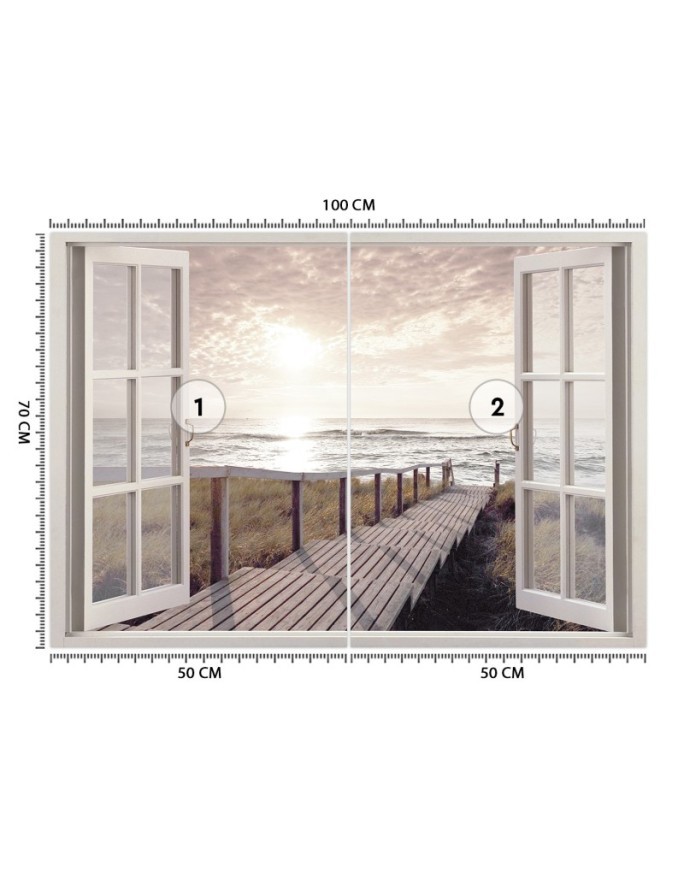 The most fashionable Wallpapers - Beach deck window | FEEBY