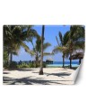 Unique Wallpapers for living room - Palm trees paradise beach | FEEBY