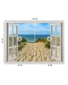 The most fashionable Wallpapers - Window sea beach sky | FEEBY