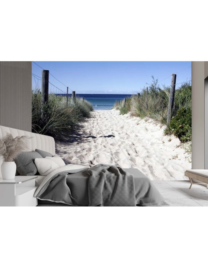 Wall mural - Road to the beach sand dunes | FEEBY