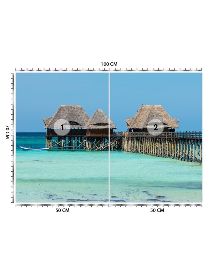 Unique wall murals - Tropical beach | FEEBY