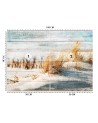 Unique wall murals - Dunes beach on wood | FEEBY