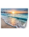 Beautiful wall murals - Sea waves sunset | FEEBY