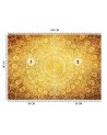 Modern murals for the living room - Oriental gold mandala | FEEBY