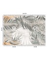 Exotic wall murals for the living room - Tropical palm leaves | FEEBY