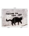 Most fashionable wall mural - Black cat follow the black cat concrete | FEEBY