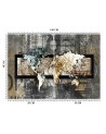 The most fashionable wall murals - Old vintage world map | FEEBY